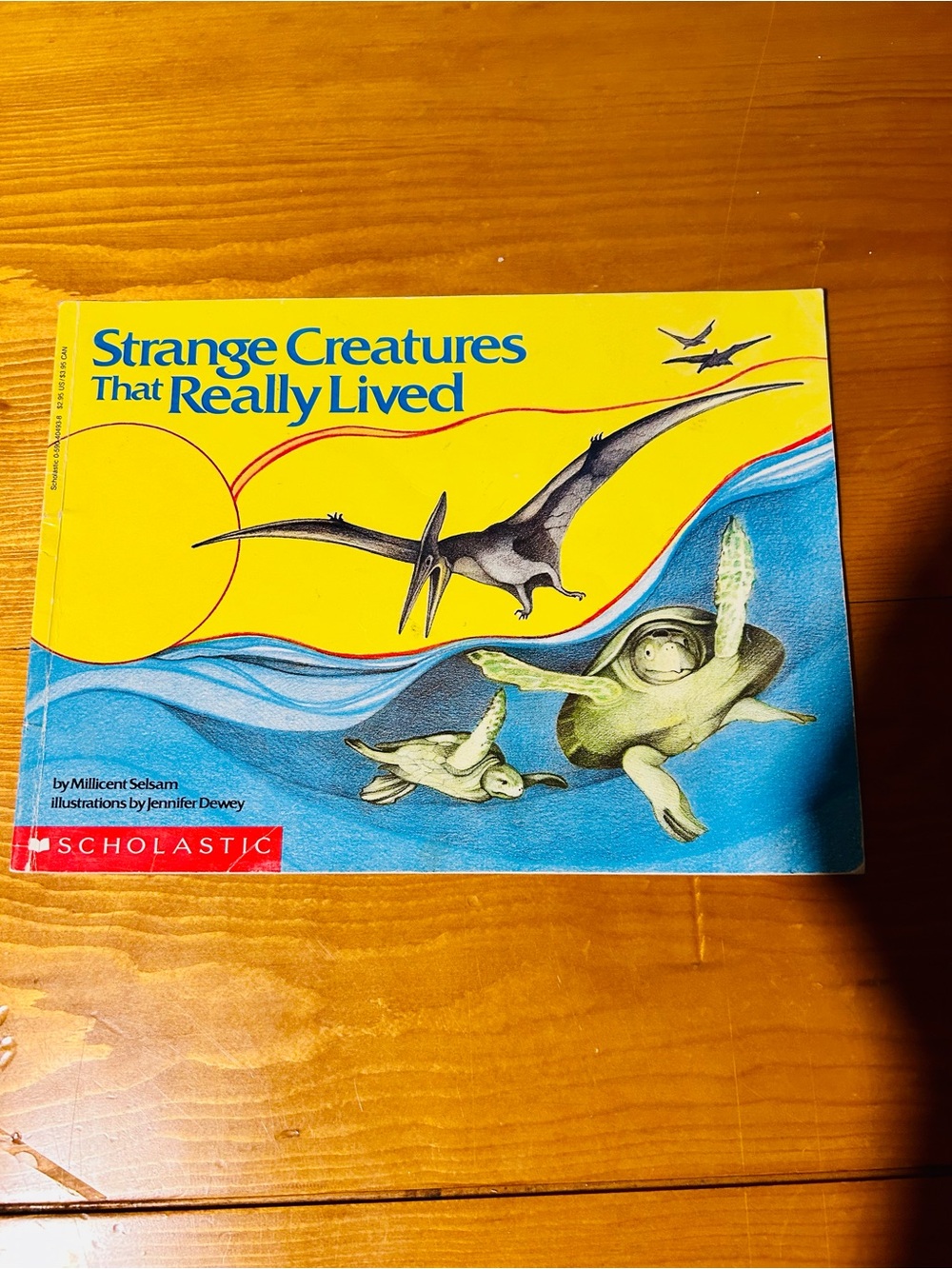 Scholastic Strange Creatures That Really Lived - Yellow & Blue Artwork